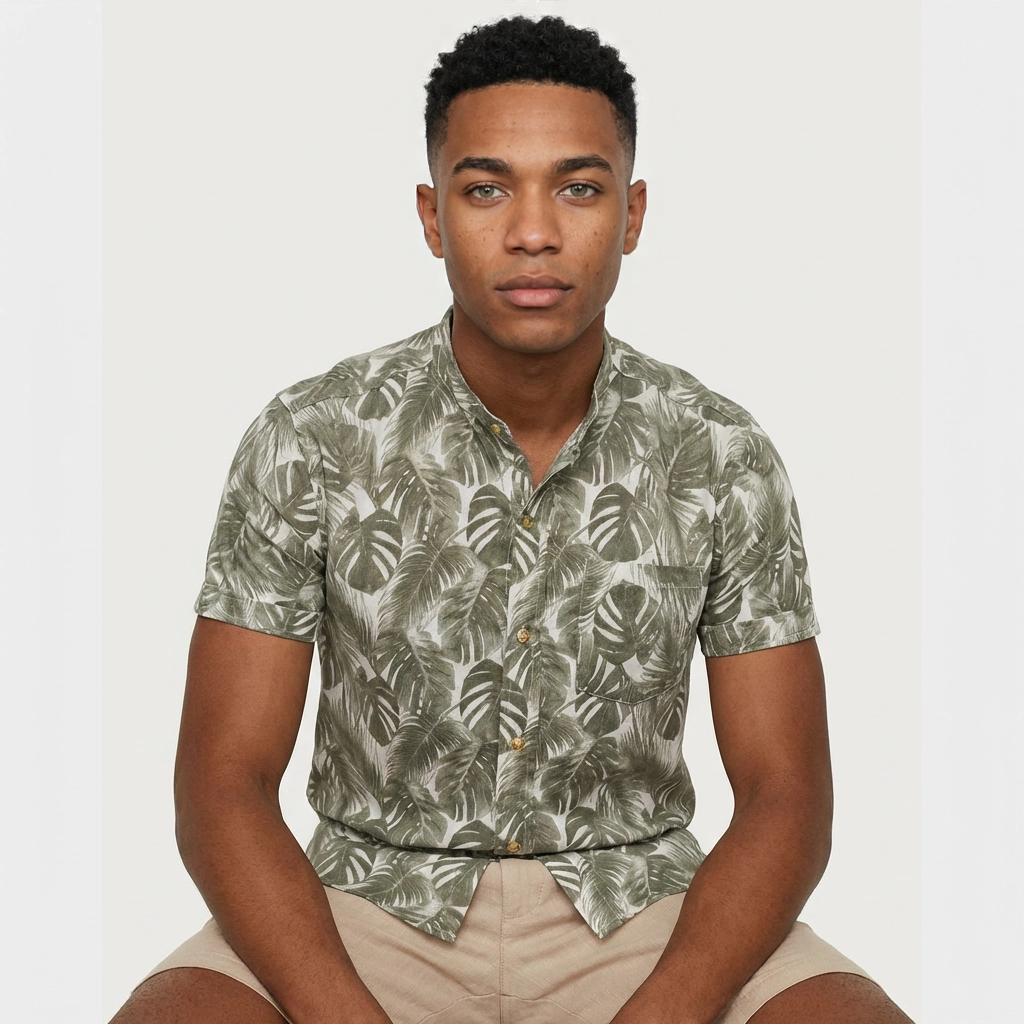 Camisa Lino - Jungla Oliva