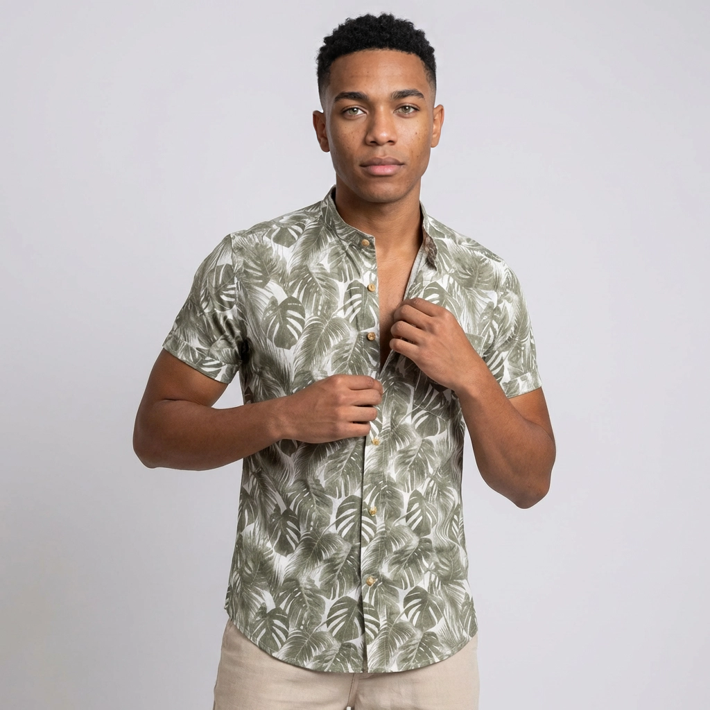 Camisa Lino - Jungla Oliva