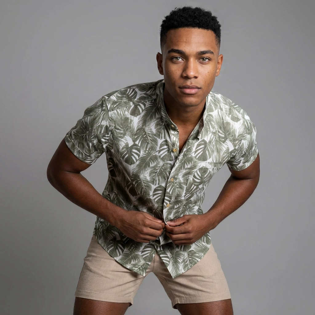Camisa Lino - Jungla Oliva