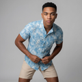 Camisa Lino Azul Cielo - Brisa Tropical