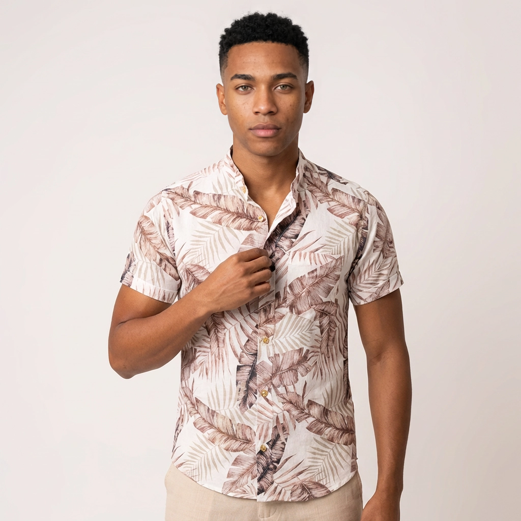 Camisa Lino - Trópico Tostado
