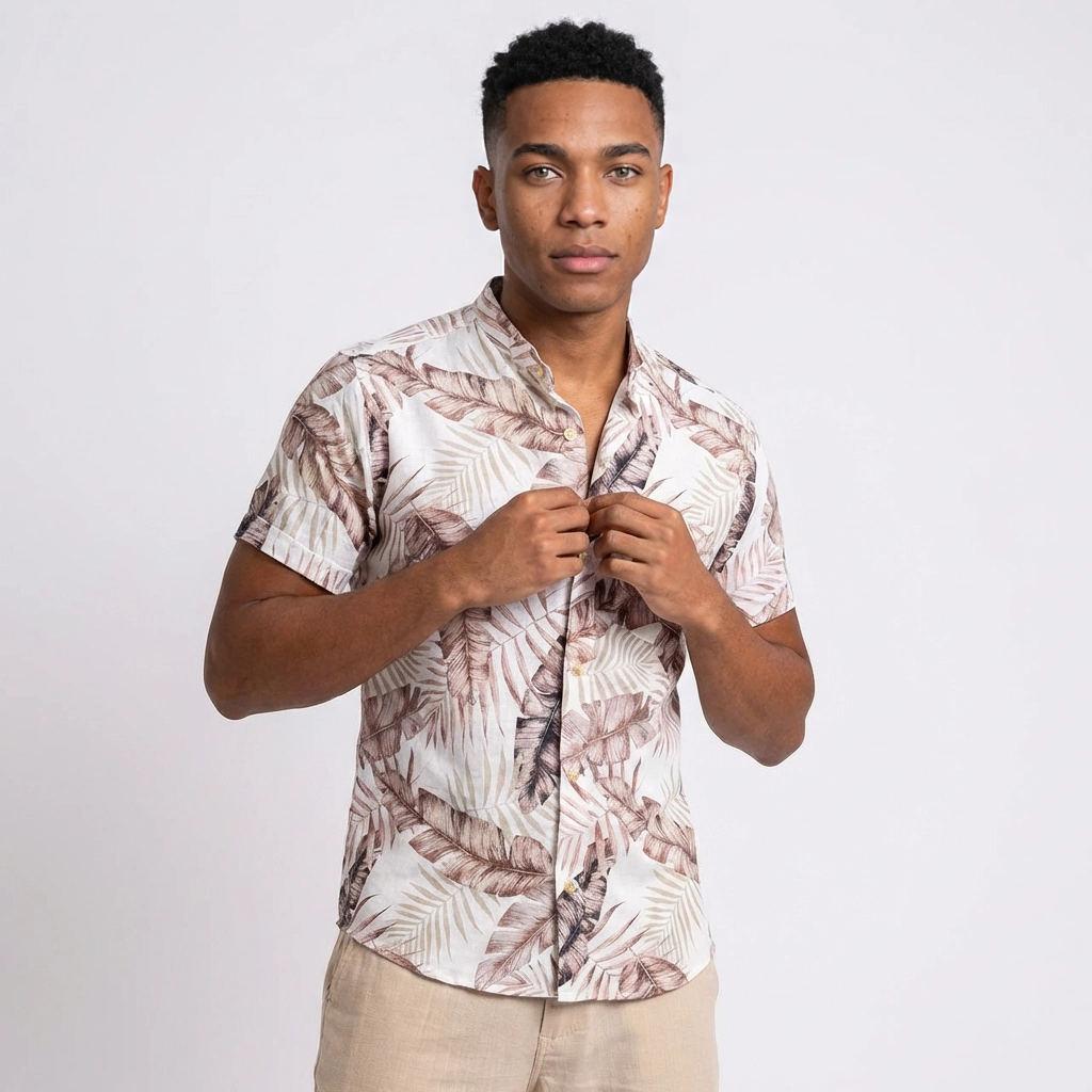 Camisa Lino - Trópico Tostado