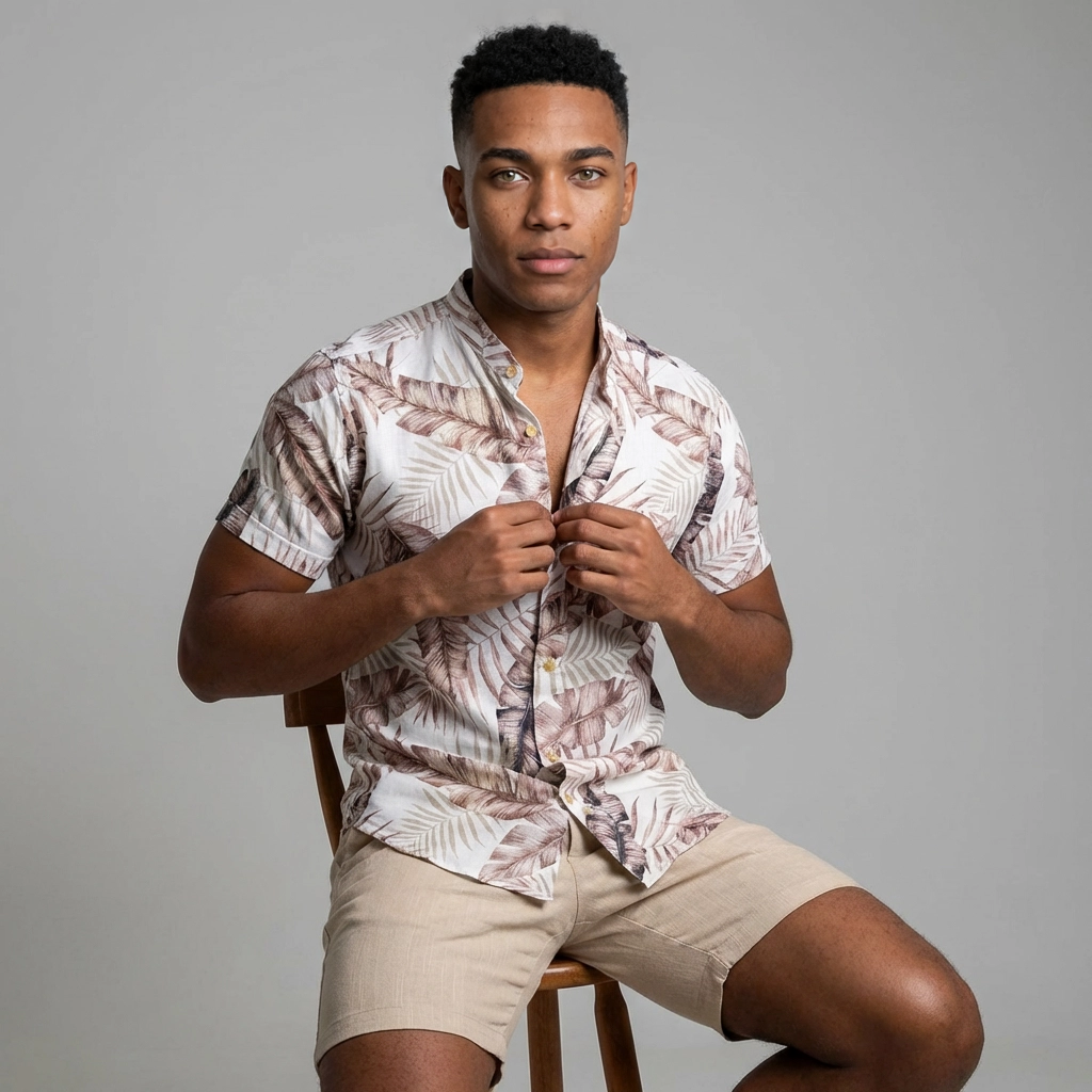 Camisa Lino - Trópico Tostado