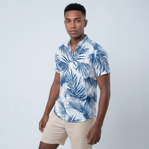 Camisa Chalís - Caribbean Blue