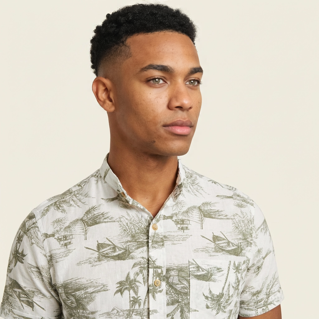 Camisa Lino - Oasis Oliva