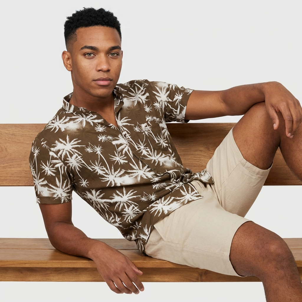 Camisa Chalís Chocolate - Coco Palmera