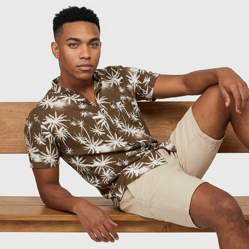 Camisa Chalís Chocolate - Coco Palmera